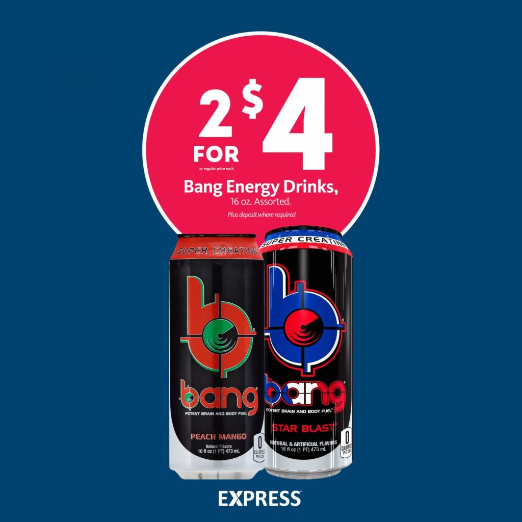 Express - Bang Energy Drink 2/$4