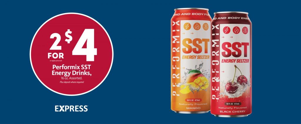 Express – Performix SST Energy Seltzer 2/$4
