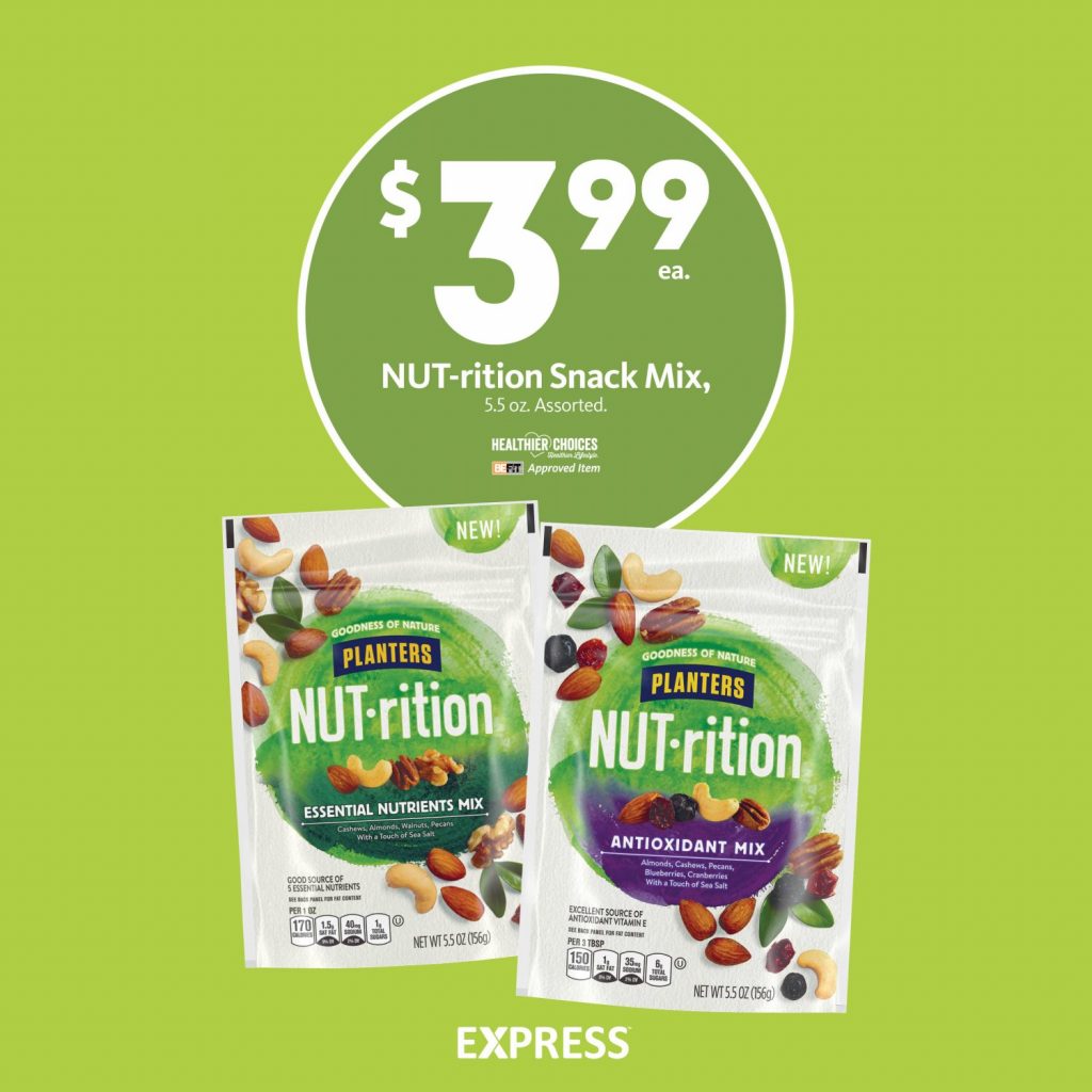 Express - Planters NUT-rition Mix $3.99