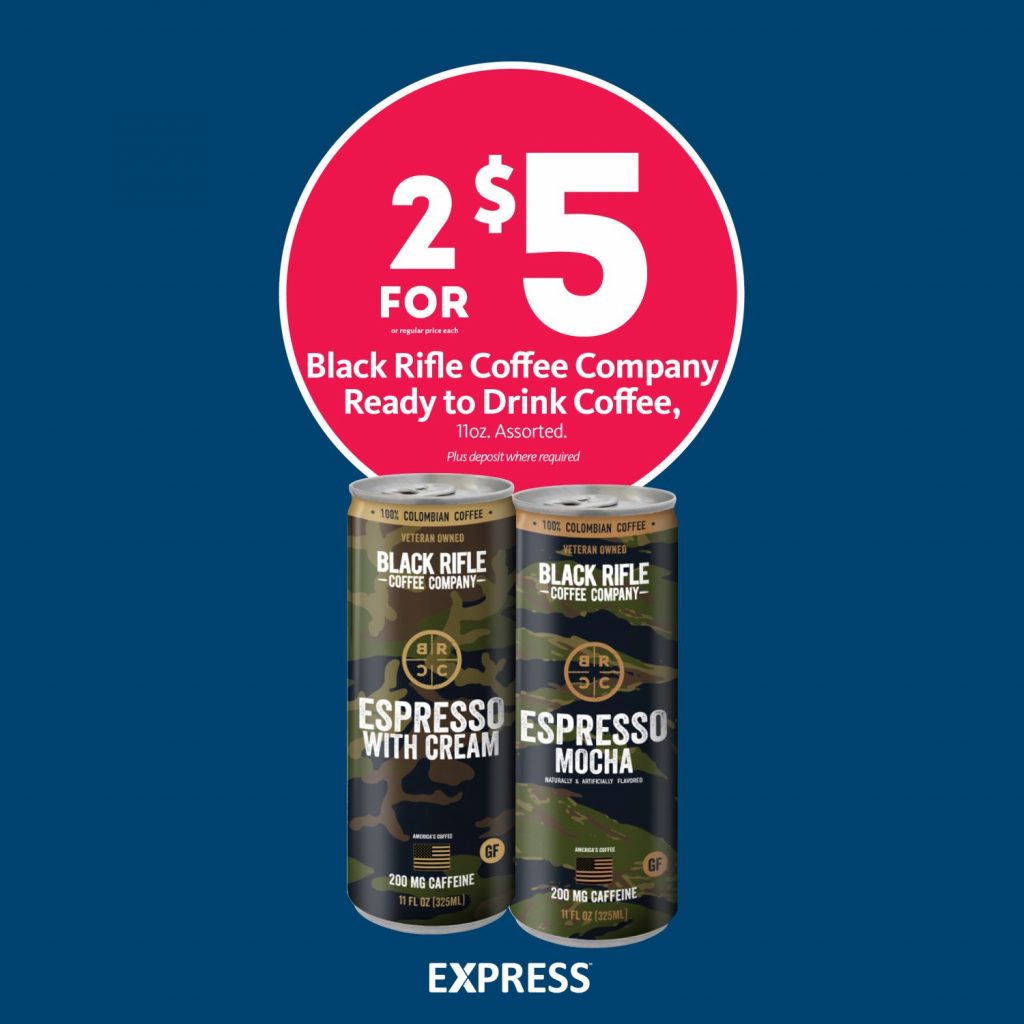 Express - Black Rifle Coffee Company Drinks 2/$5