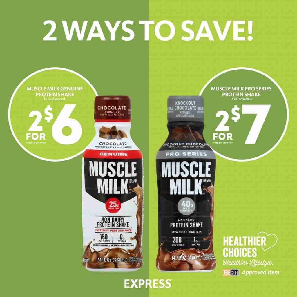 Express - Muscle Milk Protein Shake Savings