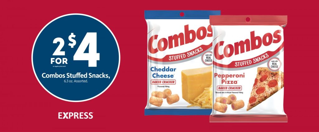 Express – Combos Stuffed Snacks 2/$4