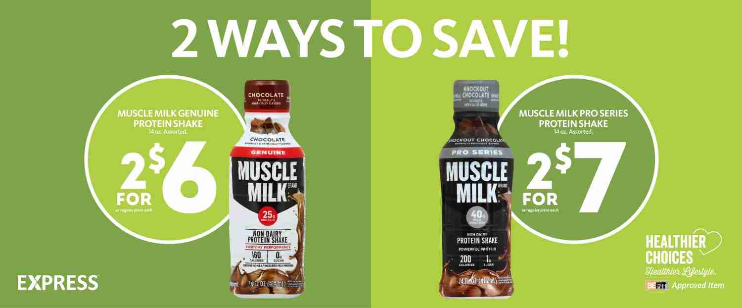 Express - Muscle Milk Protein Shake Savings