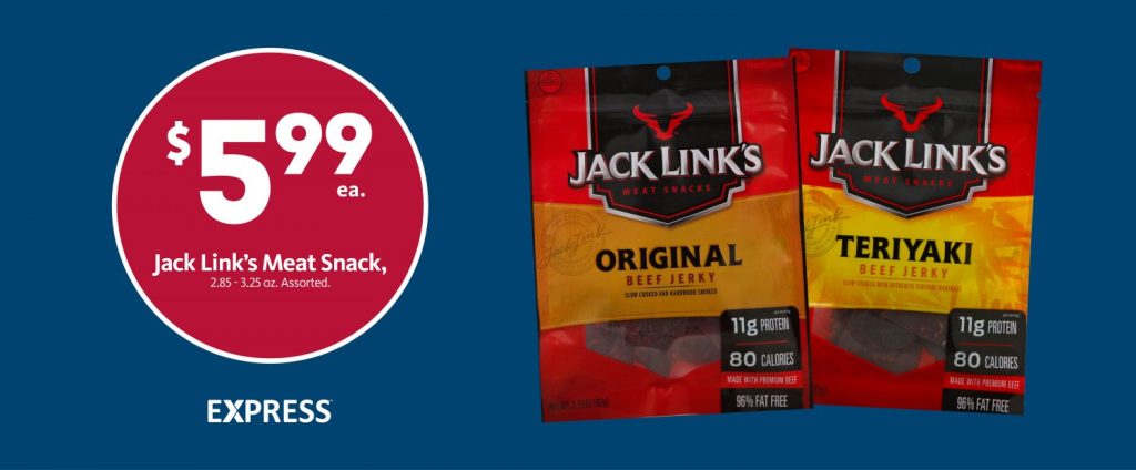 Express – Jack Link’s Beef Jerky $5.99