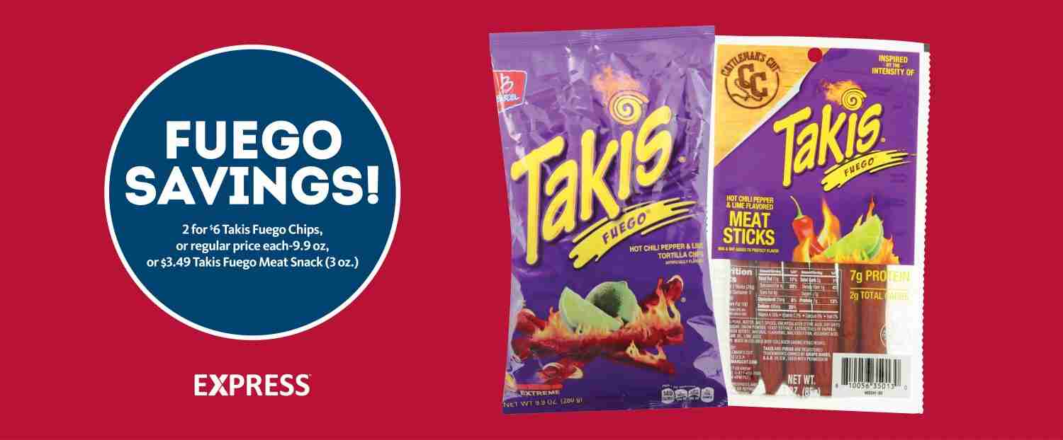 Express - Takis Fuego Savings