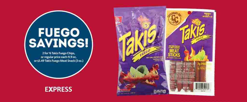 Express – Takis Fuego Savings
