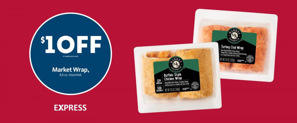 Express – Market Sandwich Wraps $1 Off