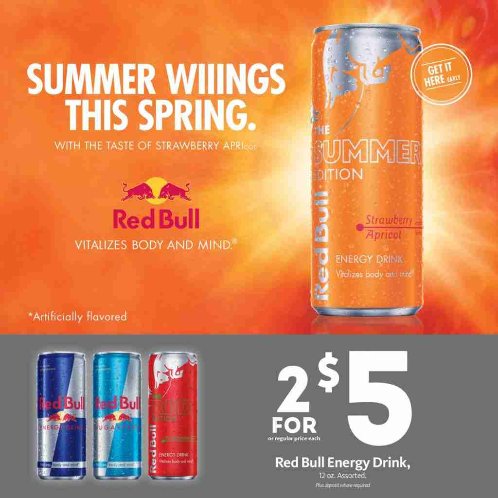 Express - Red Bull Summer Flavor Early Launch 2/$5 