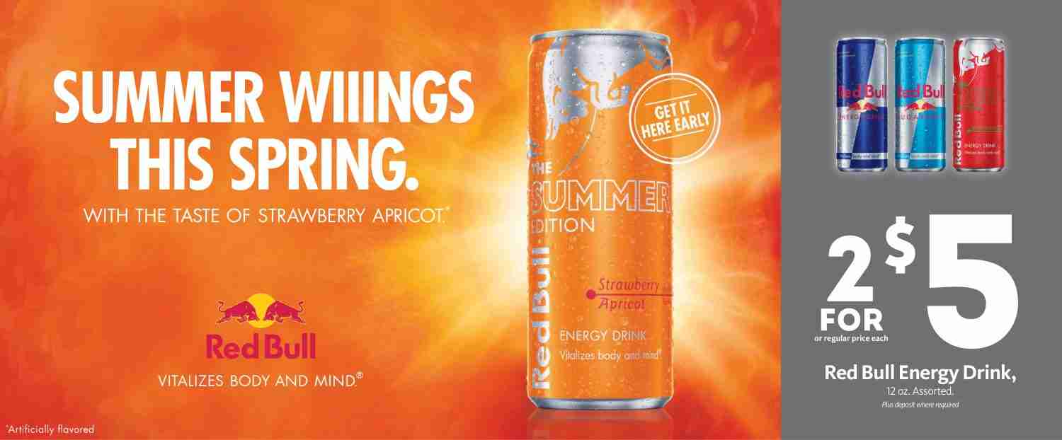 Express - Red Bull Summer Flavor Early Launch 2/$5