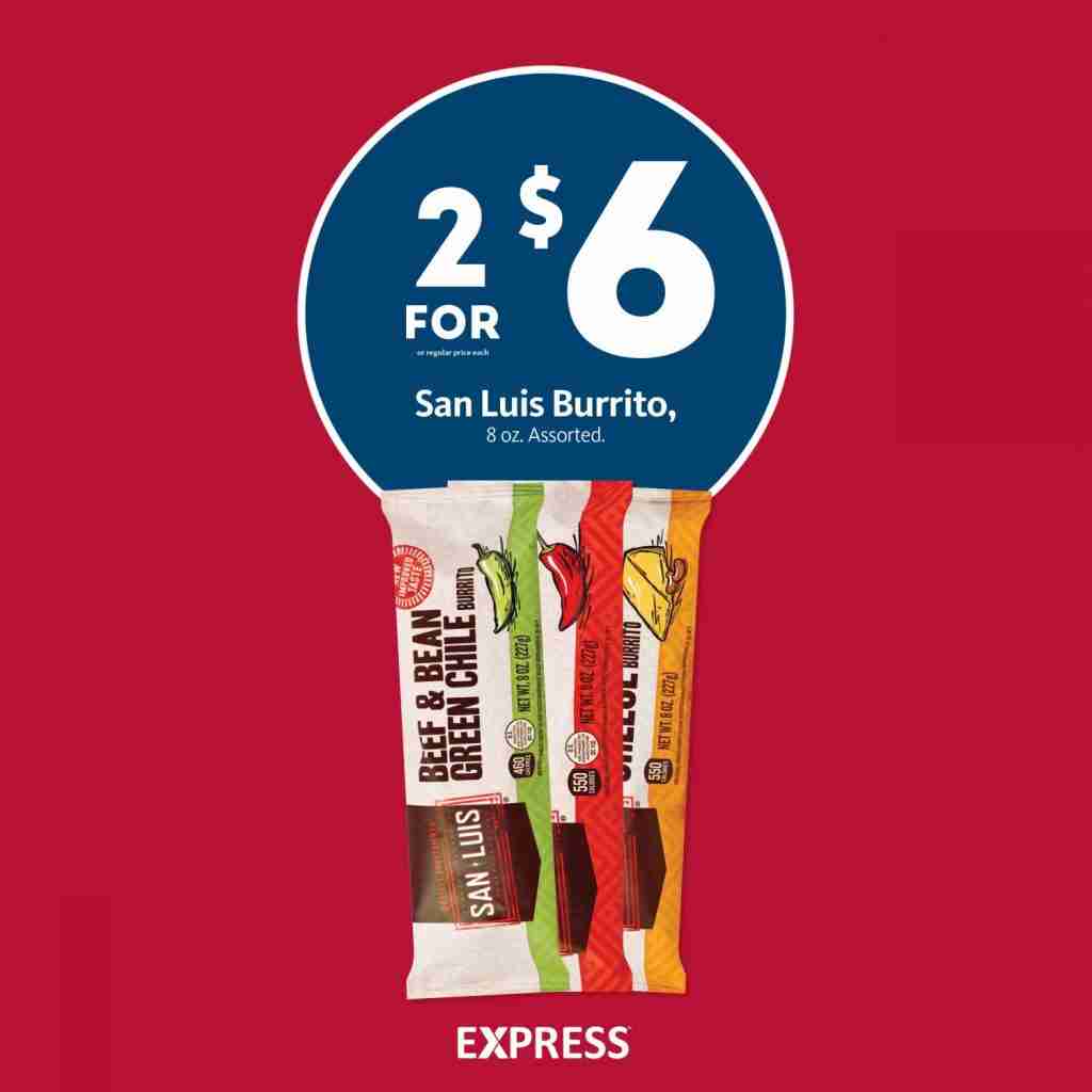 Express - San Luis Burritos 2/$6