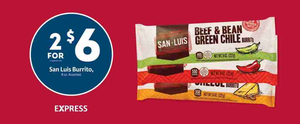 Express – San Luis Burritos 2/$6