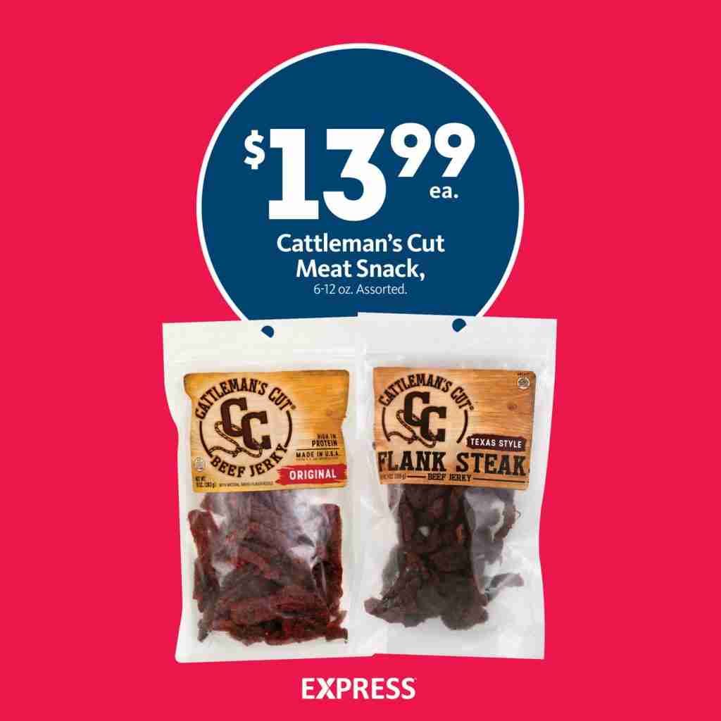 Express - Cattleman's Cut Meat Snack $13.99