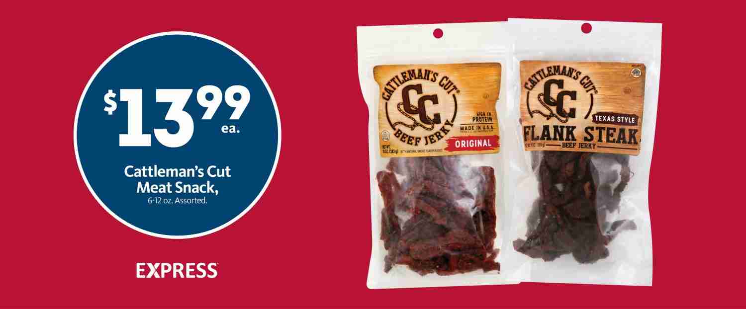 Express - Cattleman's Cut Meat Snack $13.99