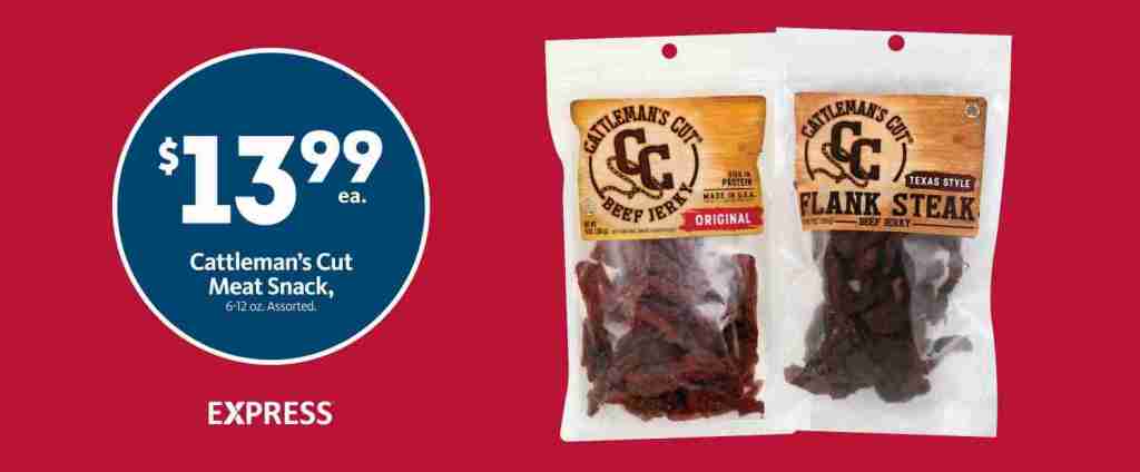 Express – Cattleman’s Cut Meat Snack $13.99