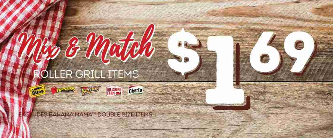 Express – Roller Grill Snacks $1.69