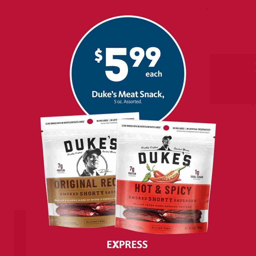 Express - Duke's Meat Snacks $5.99