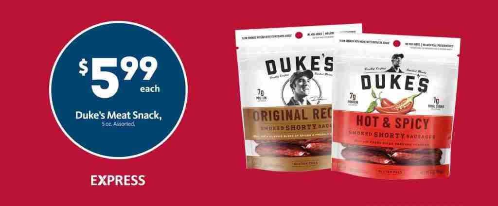 Express – Duke’s Meat Snacks $5.99