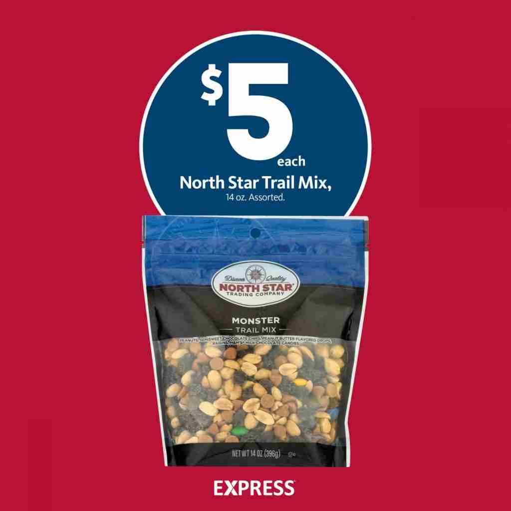 Express - North Star Trail Mix $5