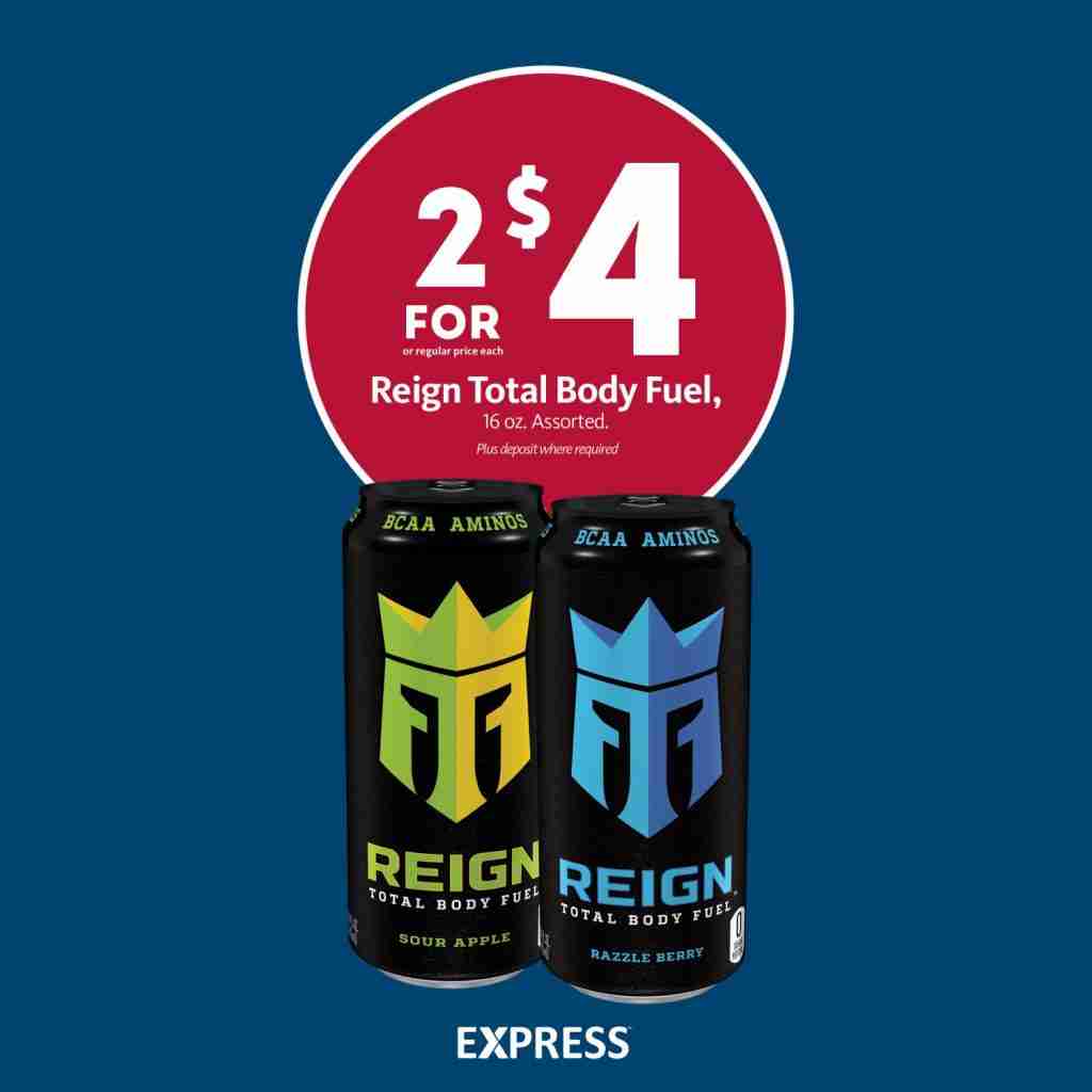 Express - Reign Total Body Fuel 2/$4