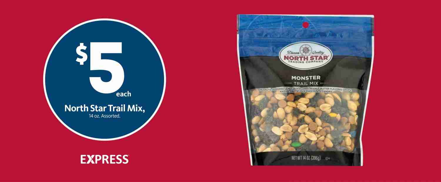 Express - North Star Trail Mix $5