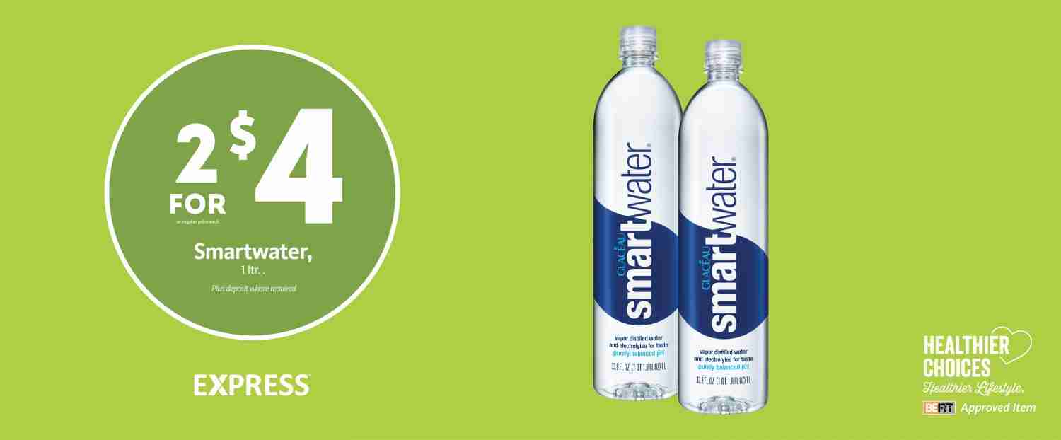 Express - Smartwater 2/$4