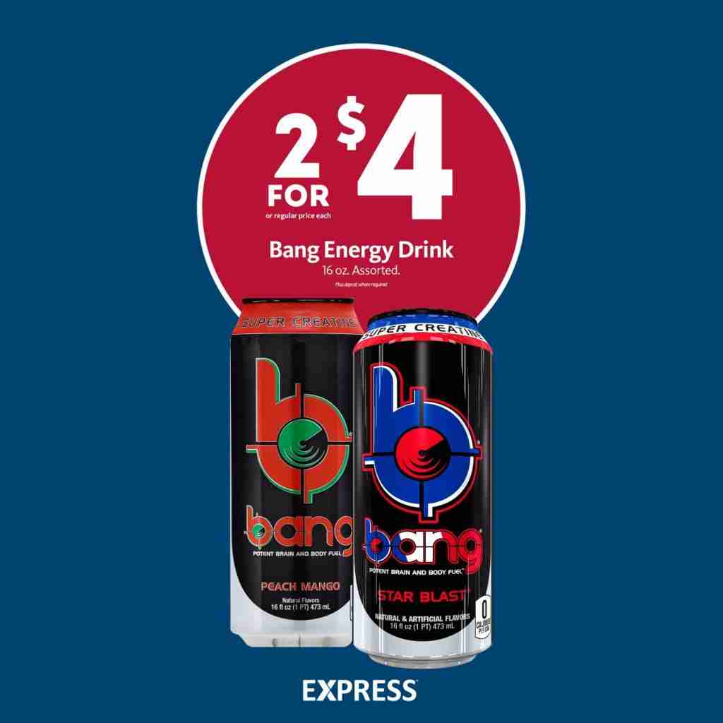 Express - BANG Energy Drink 2/$4