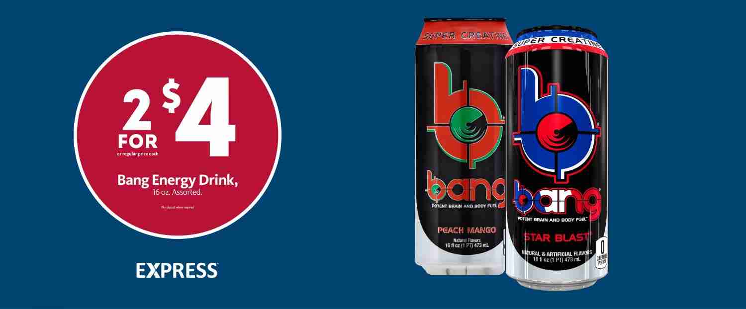 Express - BANG Energy Drink 2/$4