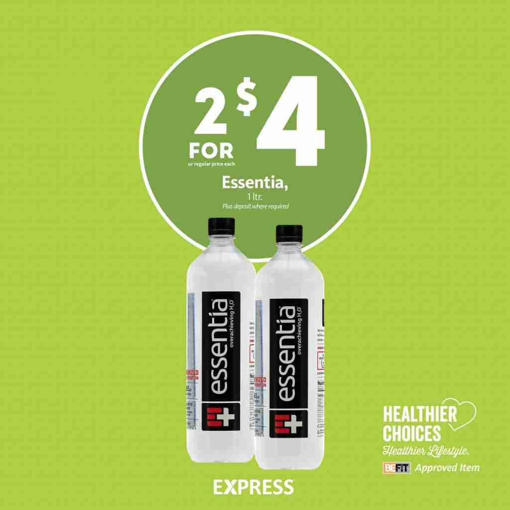 Express - Essentia Water 2/$4