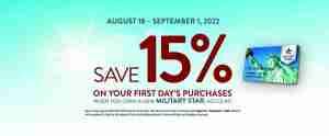 MILITARY STAR® Save With New Account & First Purchase