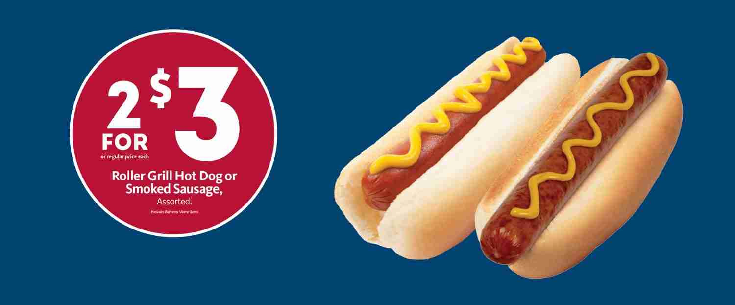 Express - National Hot Dog Day 2/$3