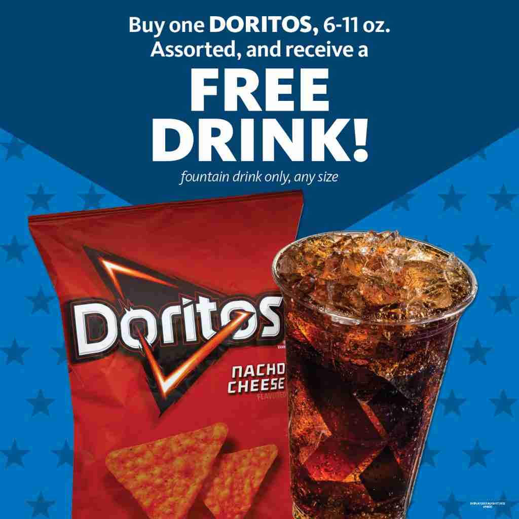 Express - Free Drink with Doritos Purchase
