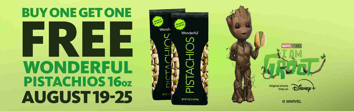 Express - Wonderful Pistachios 16oz BOGO FREE