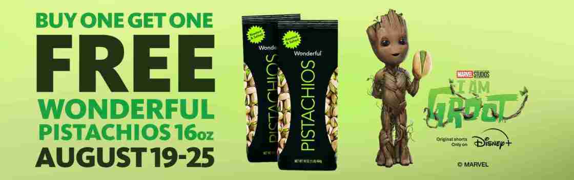 Express – Wonderful Pistachios 16oz BOGO FREE