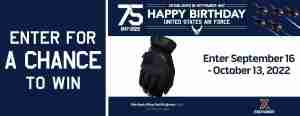 2022 Air Force Birthday Sweepstakes - Fit Gloves