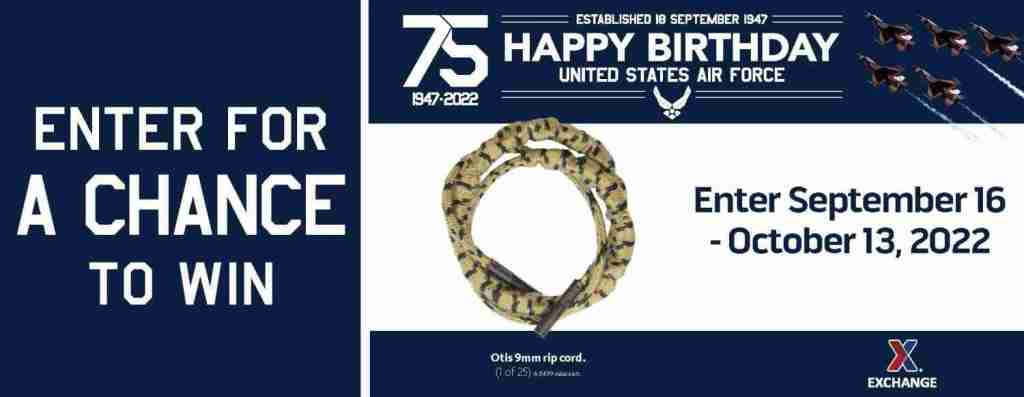2022 Air Force Birthday Sweepstakes – Otis Ripcord