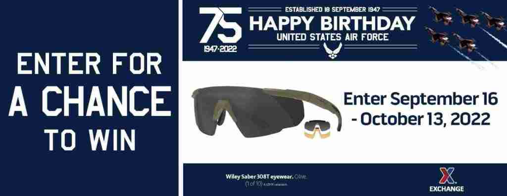 2022 Air Force Birthday Sweepstakes – Wiley X Eyewear