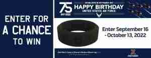 2022 Air Force Birthday Sweepstakes - Qalo Silicone Ring