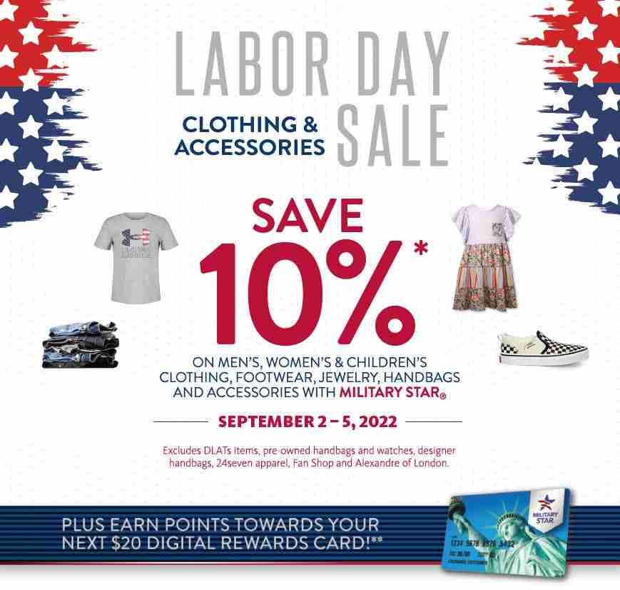 MILITARY STAR® Labor Day 4-Day Sale