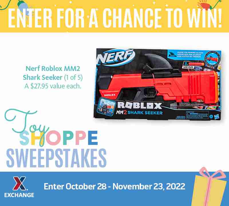 2022 Toy Book Sweepstakes - Nerf Roblox MM2 Shark Seeker