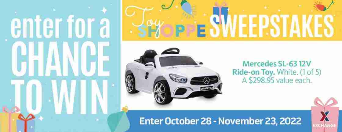 2022 Toy Book Sweepstakes – Mercedes Ride-On Toy