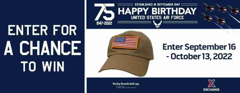 2022 Air Force Birthday Sweepstakes – Rocky Brands Cap