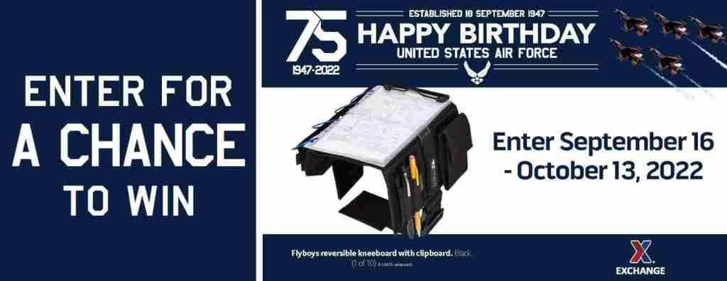 2022 Air Force Birthday Sweepstakes – Flyboys Kneeboard/Clipboard