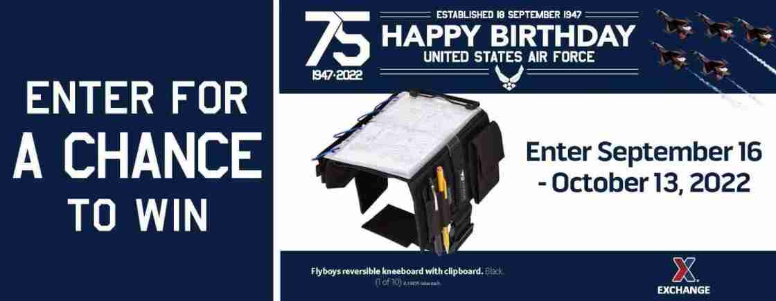 2022 Air Force Birthday Sweepstakes – Flyboys Kneeboard/Clipboard