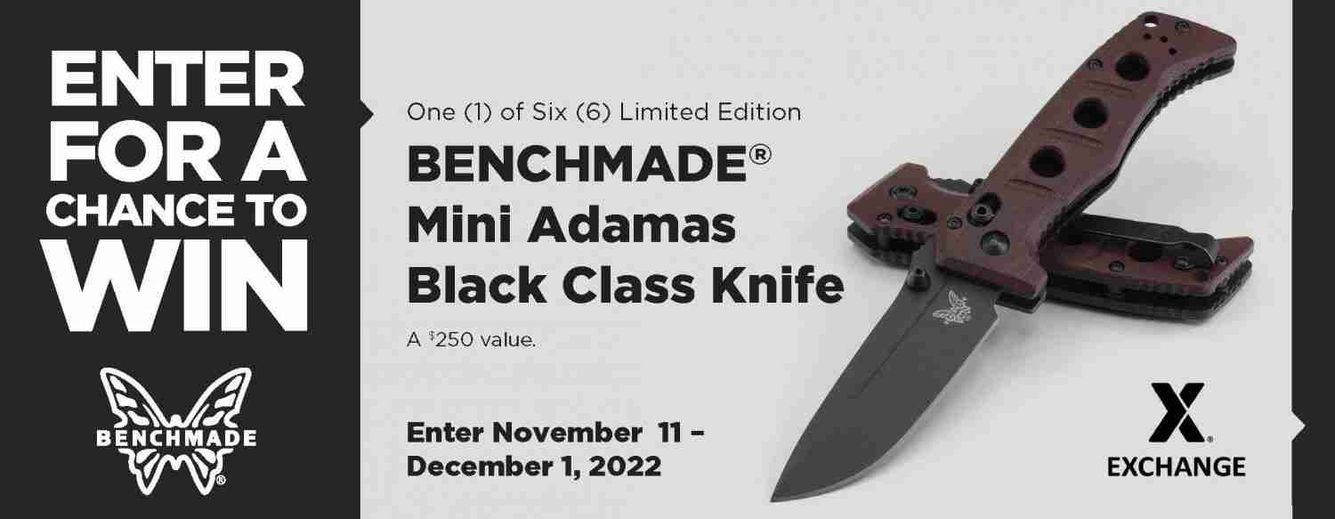 Benchmade Mini Adamas Knife Sweepstakes