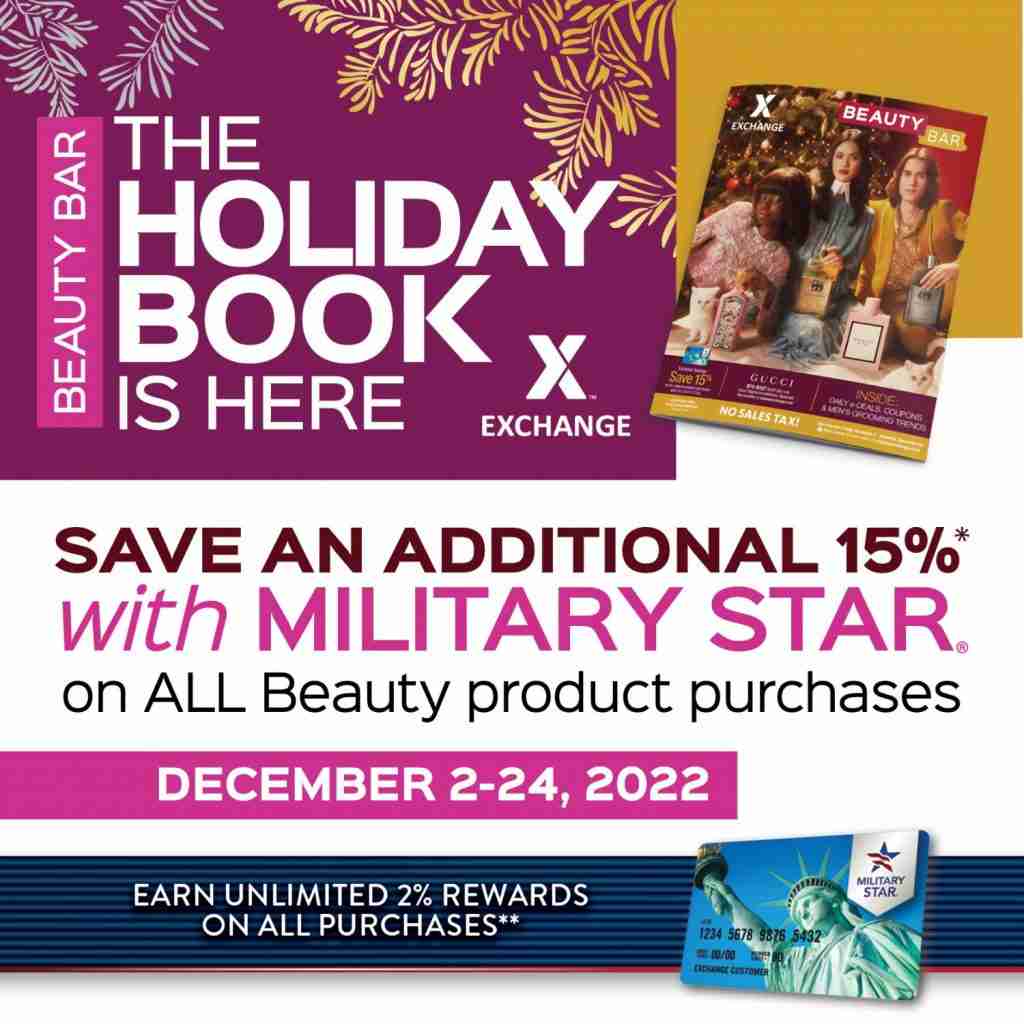 MILITARY STAR® Holiday Beauty Bar Book Offer