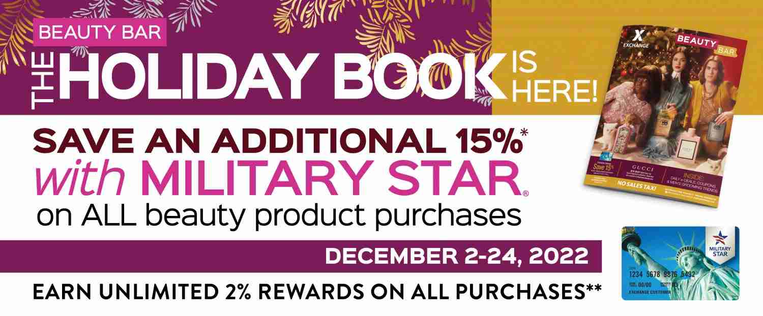 MILITARY STAR® Holiday Beauty Bar Book Offer