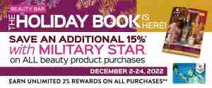 MILITARY STAR® Holiday Beauty Bar Book Offer