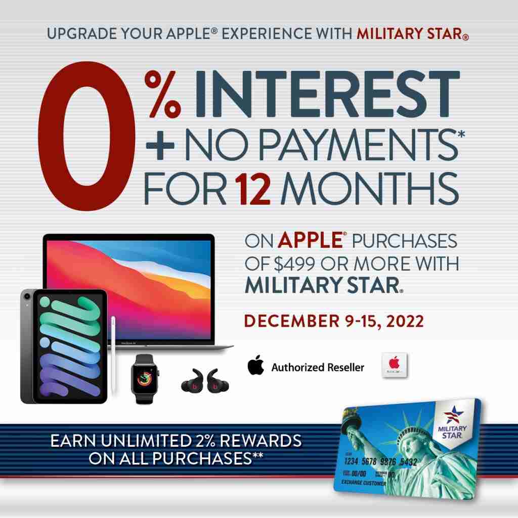 MILITARY STAR® Apple Finance Offer