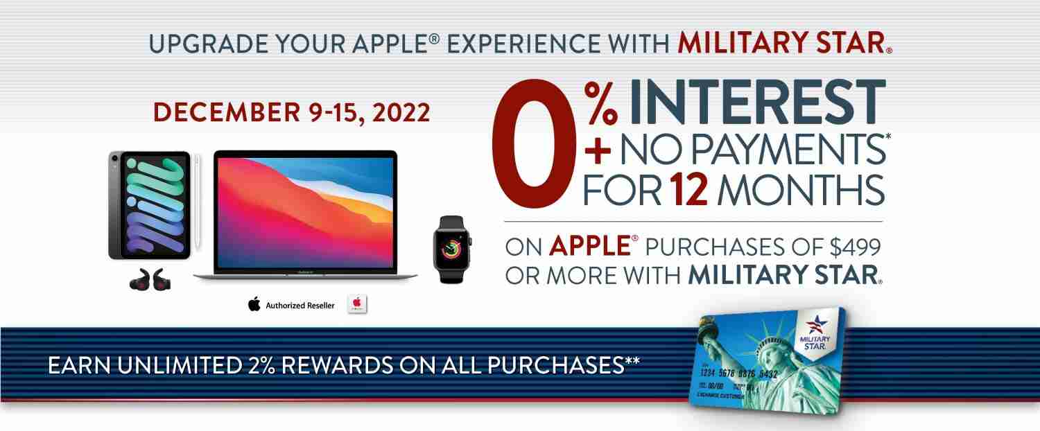 MILITARY STAR® Apple Finance Offer