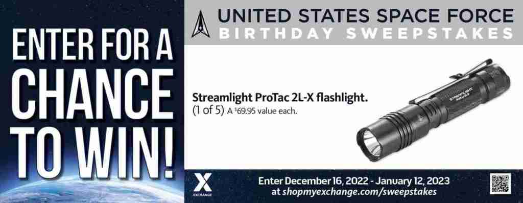2022 US Space Force Birthday Sweepstakes – Streamlight Flashlight